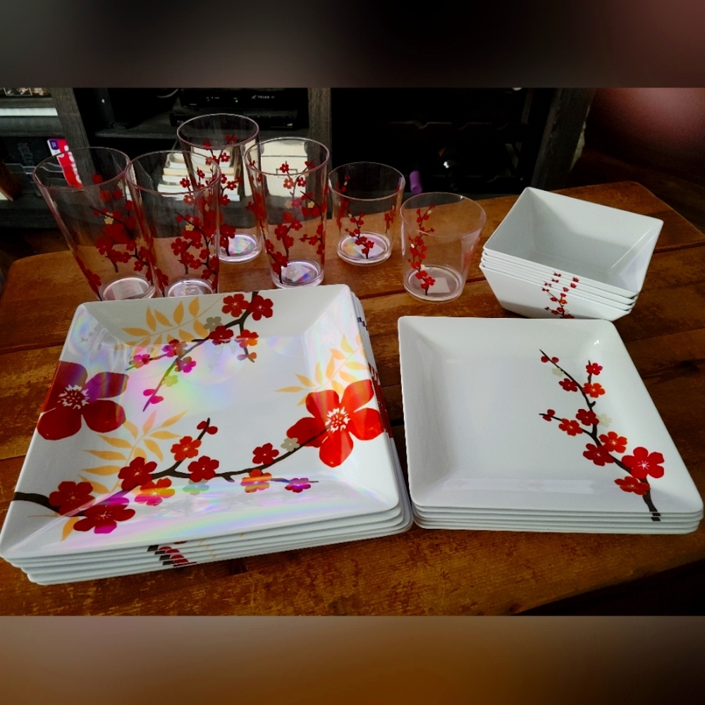 BN 22 piece patio dinnerware set
